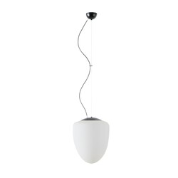 OSMONT AST61870 ASTRA L závěsné skleněné svítidlo černá / bílá IP40 4000 K 27W LED