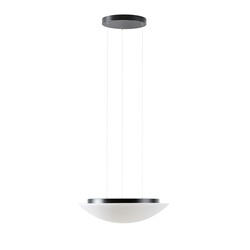 OSMONT AUR67437 AURA LE5 závěsné skleněné svítidlo černá / bílá IP40 3000 K 24W LED