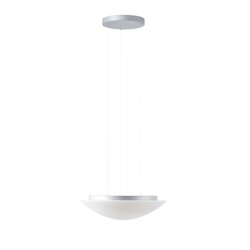 OSMONT AUR67933 AURA LE5 závěsné skleněné svítidlo stříbrná / bílá IP40 4000 K 24W LED