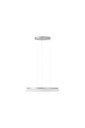 OSMONT CAR66386 CARINA LE2 závěsné skleněné svítidlo stříbrná / bílá IP40 3000 K 46W LED