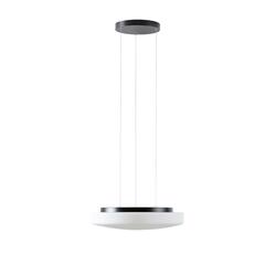 OSMONT EDN67453 EDNA LE5 závěsné skleněné svítidlo černá / bílá IP40 3000 K 24W LED