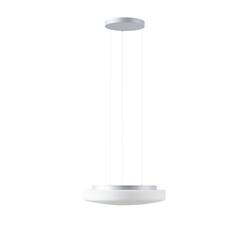 OSMONT EDN67949 EDNA LE5 závěsné skleněné svítidlo stříbrná / bílá IP40 4000 K 24W LED