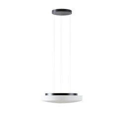 OSMONT EDN67953 EDNA LE5 závěsné skleněné svítidlo černá / bílá IP40 4000 K 24W LED