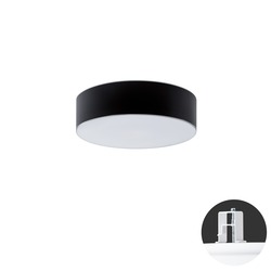 OSMONT ERI63151 ERIS CV2 stropní/nástěnné skleněné polovestavné svítidlo bílá / bílo - černá IP44 2700-6500 K 18W LED