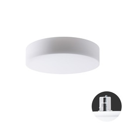 OSMONT ERI67159 ERIS V4 stropní/nástěnné skleněné polovestavné svítidlo bílá IP44 3000 K 52W LED DALI
