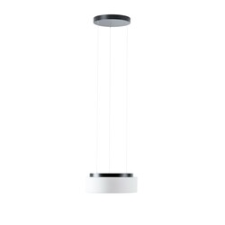 OSMONT ERI67383 ERIS LE2 závěsné skleněné svítidlo černá / bílá IP40 3000 K 18W LED