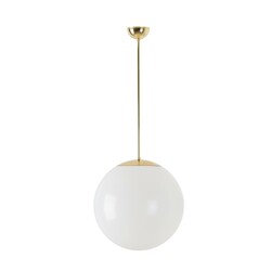 OSMONT ISI63430 ISIS P3 PM závěsné plastové svítidlo mosaz leštěná / bílá IP40 3000 K 27W LED
