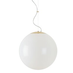 OSMONT ISI64283 ISIS L4 PM HP závěsné plastové svítidlo mosaz leštěná / bílá IP40 3000 K 59W LED