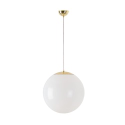 OSMONT ISI64312 ISIS S3 PM závěsné plastové svítidlo mosaz leštěná / bílá IP40 3000 K 27W LED DALI