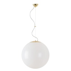 OSMONT ISI66213 ISIS L4 závěsné plastové svítidlo mosaz leštěná / bílá IP40 3000 K 41W LED DALI