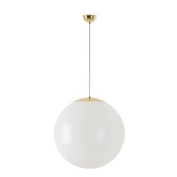 OSMONT ISI66753 ISIS S4 závěsné plastové svítidlo mosaz leštěná / bílá IP40 4000 K 41W LED