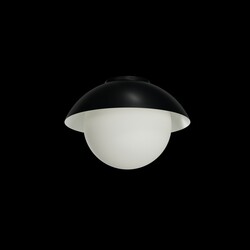 OSMONT LUK60002 LUKIDA 2 stropní/nástěnné skleněné svítidlo černá / bílá IP65 3000 K 20W LED