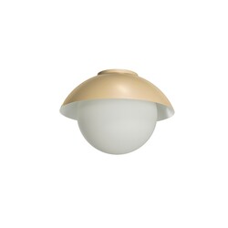 OSMONT LUK60006 LUKIDA 2 stropní/nástěnné skleněné svítidlo Golden Beach / bílá IP65 3000 K 20W LED