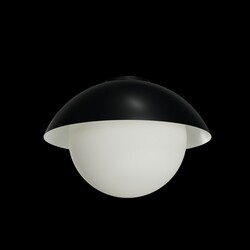 OSMONT LUK60014 LUKIDA 3 stropní/nástěnné skleněné svítidlo černá / bílá IP65 3000 K 27W LED
