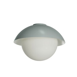 OSMONT LUK60016 LUKIDA 3 stropní/nástěnné skleněné svítidlo šedá / bílá IP65 3000 K 27W LED