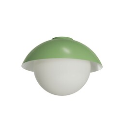 OSMONT LUK60520 LUKIDA 3 stropní/nástěnné skleněné svítidlo olivová / bílá IP65 4000 K 27W LED