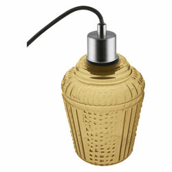 LEDVANCE 1906 CARVED PENDANT JAR Glass Orange 4058075217263