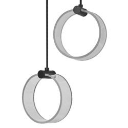LEDVANCE závěsné svítidlo Decor Circle 2x14 W 220-240 V CCT černé