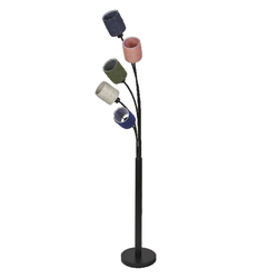 LEDVANCE stojací lampa Decor Felt Weaving Cans 5xE14 nastavitelná