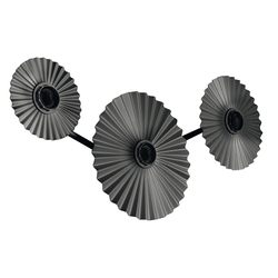 LEDVANCE nástěnné svítidlo Decor Plisse 3xE27 220-240 V tmavě šedé