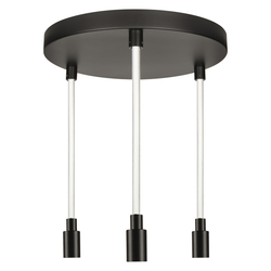 LEDVANCE závěsné svítidlo Decor Glow Pendant Plate 3xE27 28 W 220-240 V černé