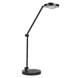 LEDVANCE stolní lampa Sun@Home Panan Desk Disc 20 W stmívatelná 2200-5000 K černá indukční nabíjení