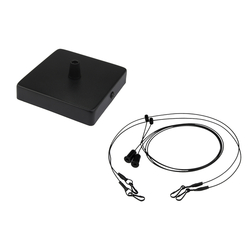 LEDVANCE závěsná sada pro panel LOUVER, délka 1500 mm, černá