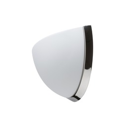 OSMONT NEL59456 NELA DL2 nástěnné skleněné svítidlo nerez leštěná / bílá IP43 3000 K 15W LED HF