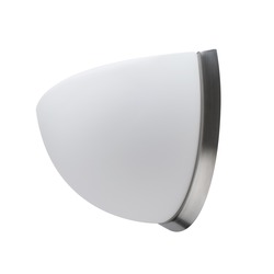 OSMONT NEL59464 NELA DL3 nástěnné skleněné svítidlo nerez broušená / bílá IP43 3000 K 15W LED HF