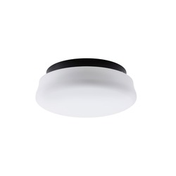 OSMONT RAN61441 RANA stropní/nástěnné skleněné svítidlo černá / bílá IP44 3000 K 10W LED