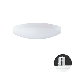 OSMONT SAG68176 SAGITA V1 stropní/nástěnné plastové polovestavné svítidlo bílá IP44 3000 K 13W LED HF
