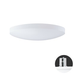 OSMONT SAG68186 SAGITA V2 stropní/nástěnné plastové polovestavné svítidlo bílá IP44 3000 K 24W LED HF