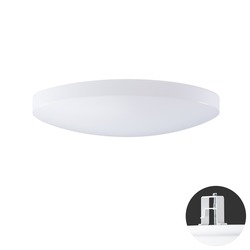 OSMONT SAG68688 SAGITA V2 stropní/nástěnné plastové polovestavné svítidlo bílá IP44 4000 K 27W LED DALI HF