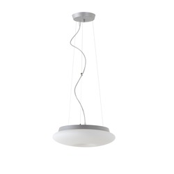 OSMONT SAT60450 SATURN L1 závěsné skleněné svítidlo stříbrná / bílá IP20 3000 K 16W LED