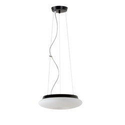 OSMONT SAT60451 SATURN L1 závěsné skleněné svítidlo černá / bílá IP20 3000 K 16W LED