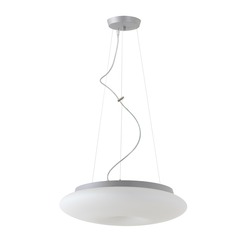 OSMONT SAT60953 SATURN L2 závěsné skleněné svítidlo stříbrná / bílá IP20 4000 K 31W LED DALI