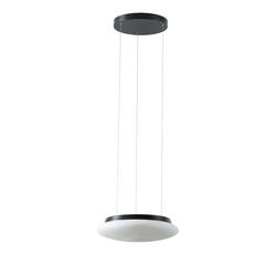 OSMONT SAT67928 SATURN LE1 závěsné skleněné svítidlo černá / bílá IP20 4000 K 16W LED