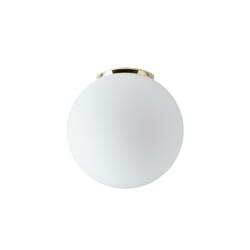 OSMONT STY45002 STYX 3 stropní/nástěnné skleněné svítidlo mosaz leštěná / bílá IP65 25W E27
