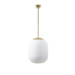 OSMONT TAN58114 TANIA P1 závěsné skleněné svítidlo mosaz leštěná / bílá IP40 40W E27