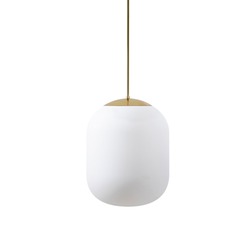 OSMONT TAN62268 TANIA P1 HP závěsné skleněné svítidlo mosaz leštěná / bílá IP40 3000 K 52W LED DALI