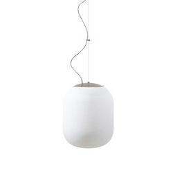 OSMONT TAN62852 TANIA L1 HP závěsné skleněné svítidlo nerez leštěná / bílá IP40 4000 K 52W LED