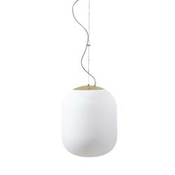 OSMONT TAN62868 TANIA L2 HP závěsné skleněné svítidlo mosaz leštěná / bílá IP40 4000 K 59W LED