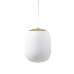 OSMONT TAN62884 TANIA S1 HP závěsné skleněné svítidlo mosaz leštěná / bílá IP40 4000 K 52W LED