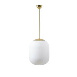 OSMONT TAN66413 TANIA P1 závěsné skleněné svítidlo mosaz leštěná / bílá IP40 3000 K 27W LED