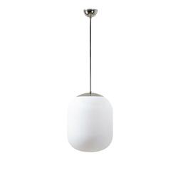 OSMONT TAN66421 TANIA P1 závěsné skleněné svítidlo nerez leštěná / bílá IP40 3000 K 27W LED