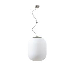 OSMONT TAN67316 TANIA L1 závěsné skleněné svítidlo nerez broušená / bílá IP40 3000 K 27W LED