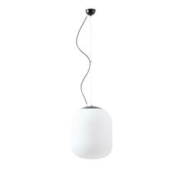 OSMONT TAN67804 TANIA L1 závěsné skleněné svítidlo černá / bílá IP40 4000 K 27W LED