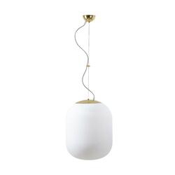 OSMONT TAN67808 TANIA L1 závěsné skleněné svítidlo mosaz leštěná / bílá IP40 4000 K 27W LED
