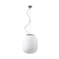 OSMONT TAN67812 TANIA L1 závěsné skleněné svítidlo nerez leštěná / bílá IP40 4000 K 27W LED