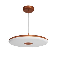 OSMONT ZET60070 ZETA ST2 FP závěsné plastové svítidlo terakota / bílá IP40 3000 K 38W LED